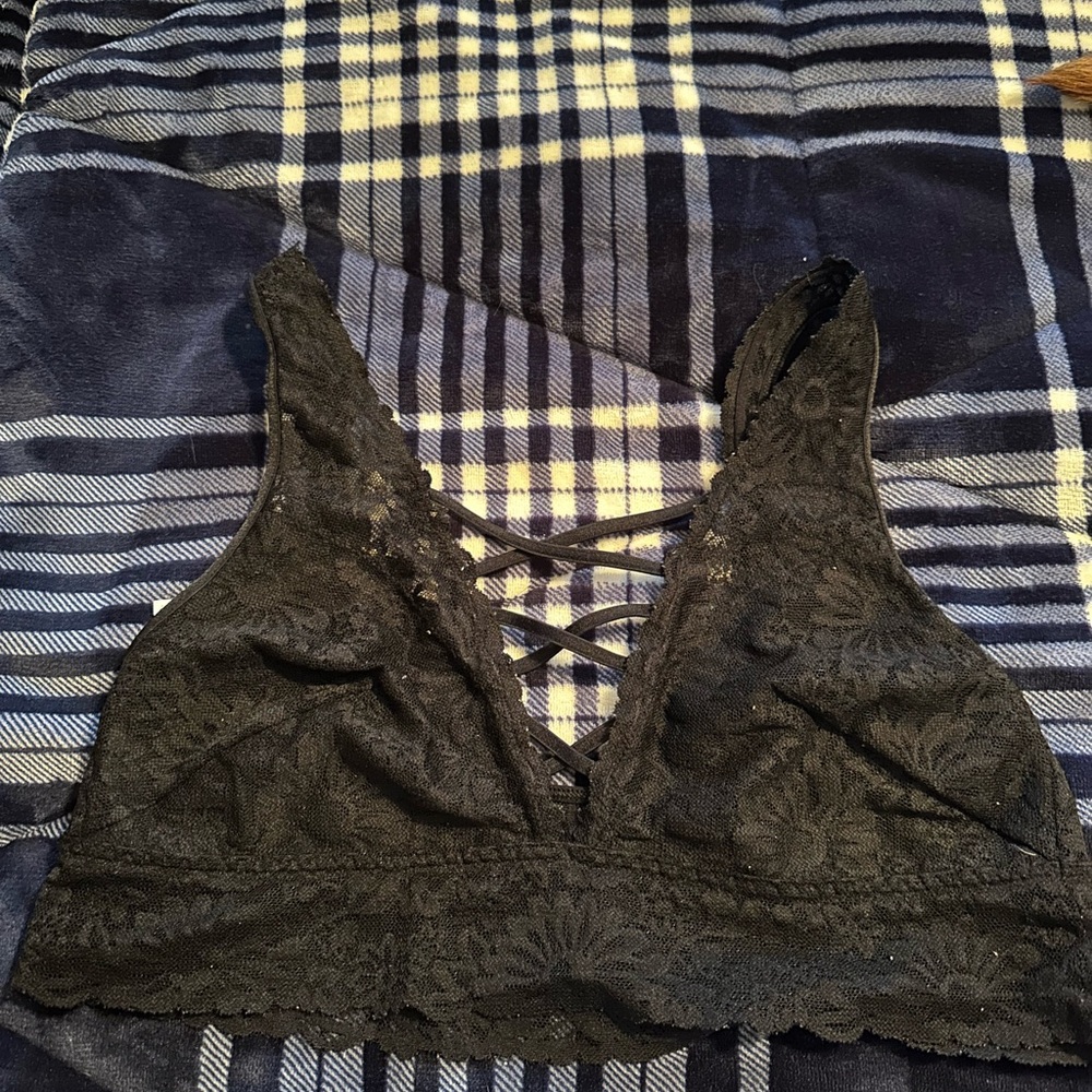 PINK Victoria's Secret Black Lace Bralette